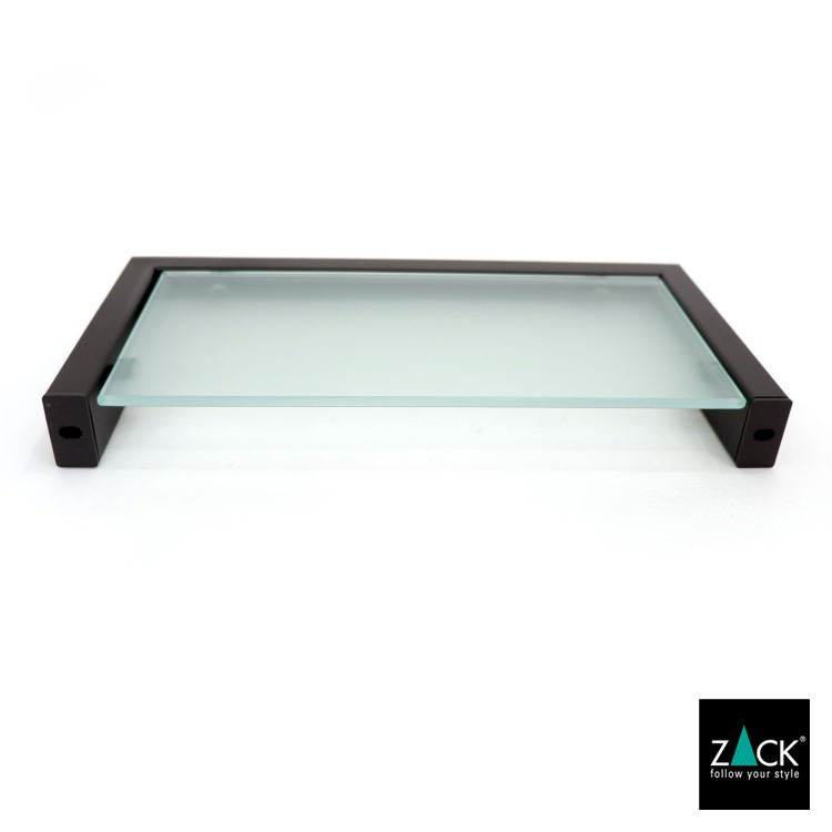 ZACK 40573 LINEA ドイツZACK社製モダンデザインのバスルームシェルフ マットブラック 壁付けタイプ DIY [在庫有り]H1