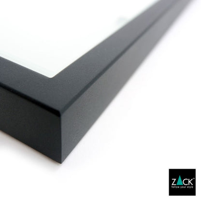 ZACK 40574 LINEA ドイツZACK社製モダンデザインのバスルームシェルフ マットブラック 壁付けタイプ DIY [在庫有り]