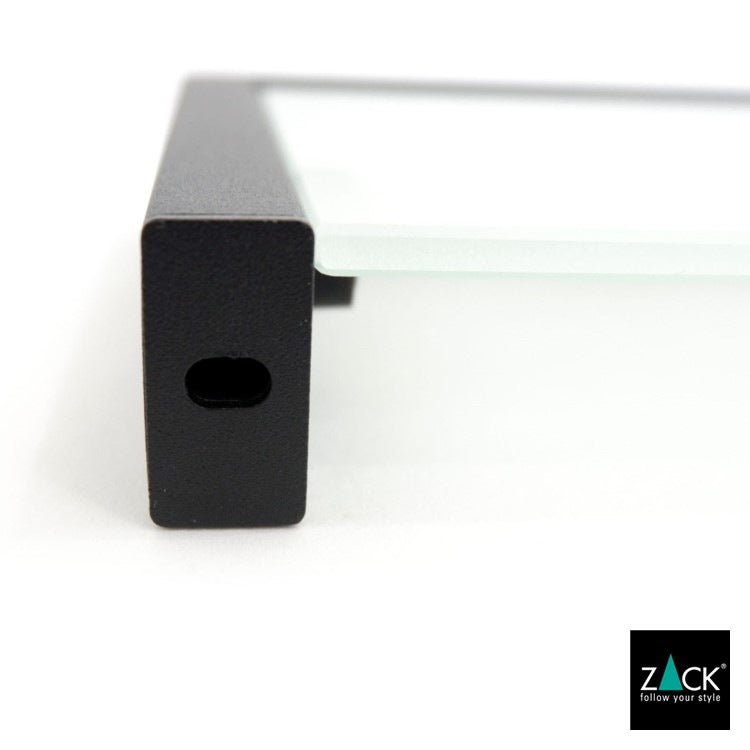 ZACK 40574 LINEA ドイツZACK社製モダンデザインのバスルームシェルフ マットブラック 壁付けタイプ DIY [在庫有り]