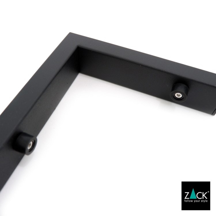 ZACK 40574 LINEA ドイツZACK社製モダンデザインのバスルームシェルフ マットブラック 壁付けタイプ DIY [在庫有り]