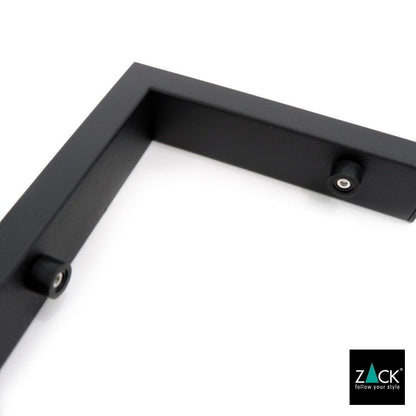 ZACK 40574 LINEA ドイツZACK社製モダンデザインのバスルームシェルフ マットブラック 壁付けタイプ DIY [在庫有り]
