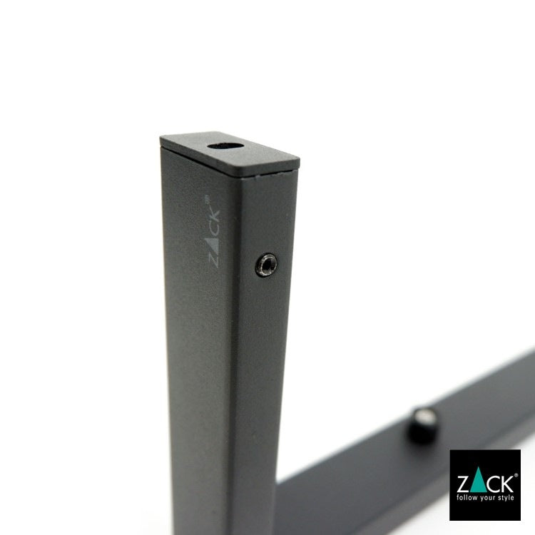 ZACK 40574 LINEA ドイツZACK社製モダンデザインのバスルームシェルフ マットブラック 壁付けタイプ DIY [在庫有り]