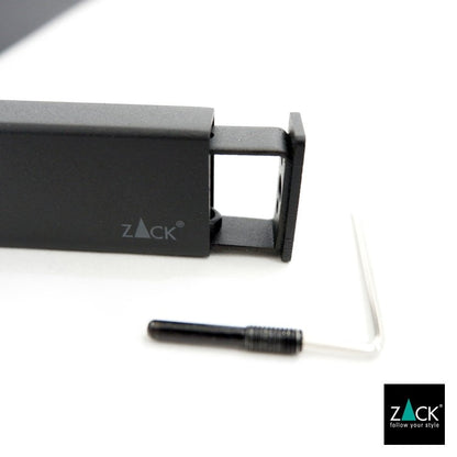 ZACK 40574 LINEA ドイツZACK社製モダンデザインのバスルームシェルフ マットブラック 壁付けタイプ DIY [在庫有り]