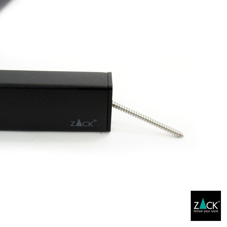ZACK 40574 LINEA ドイツZACK社製モダンデザインのバスルームシェルフ マットブラック 壁付けタイプ DIY [在庫有り]
