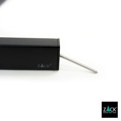 ZACK 40574 LINEA ドイツZACK社製モダンデザインのバスルームシェルフ マットブラック 壁付けタイプ DIY [在庫有り]