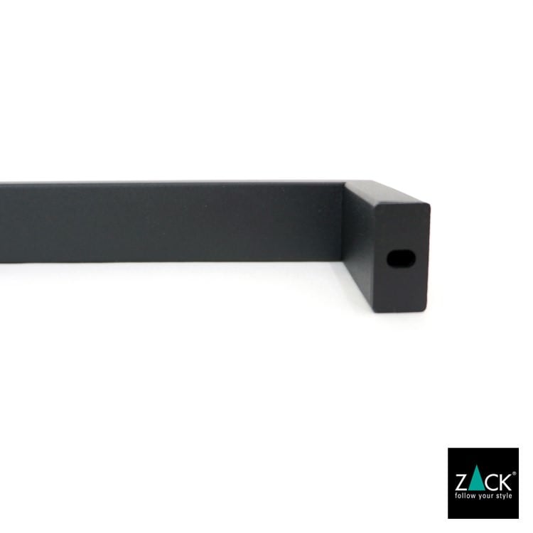 ZACK 40577 LINEA ドイツZACK社製モダンデザインのタオルレール マットブラック 壁付けタイプ DIY [在庫有り]