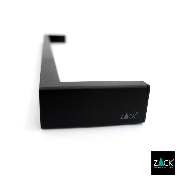 ZACK 40578 LINEA ドイツZACK社製モダンデザインのタオルレール マットブラック 壁付けタイプ DIY [在庫有り]H1