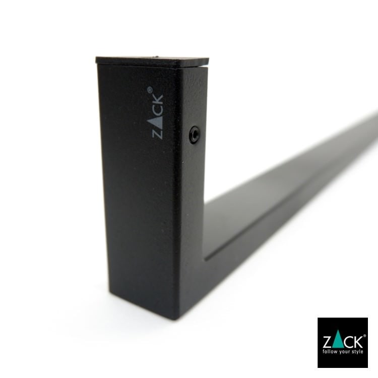 ZACK 40578 LINEA ドイツZACK社製モダンデザインのタオルレール マットブラック 壁付けタイプ DIY [在庫有り]H1