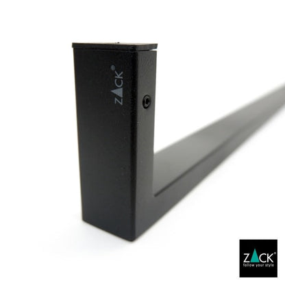 ZACK 40578 LINEA ドイツZACK社製モダンデザインのタオルレール マットブラック 壁付けタイプ DIY [在庫有り]H1
