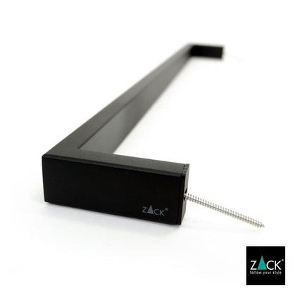 ZACK 40578 LINEA ドイツZACK社製モダンデザインのタオルレール マットブラック 壁付けタイプ DIY [在庫有り]H1