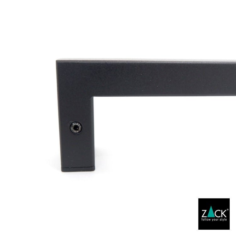 ZACK 40579 LINEA ドイツZACK社製モダンデザインのタオルフックレール マットブラック 壁付けタイプ DIY [在庫有り]H1