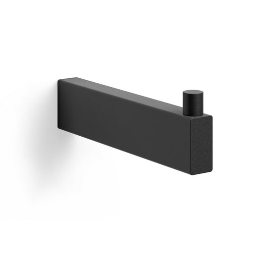 ZACK 40581 LINEA ドイツZACK社製モダンデザインのスペアトイレットペーパーホルダー 予備ロール マットブラック 壁付けタイプ DIY [在庫有り]
