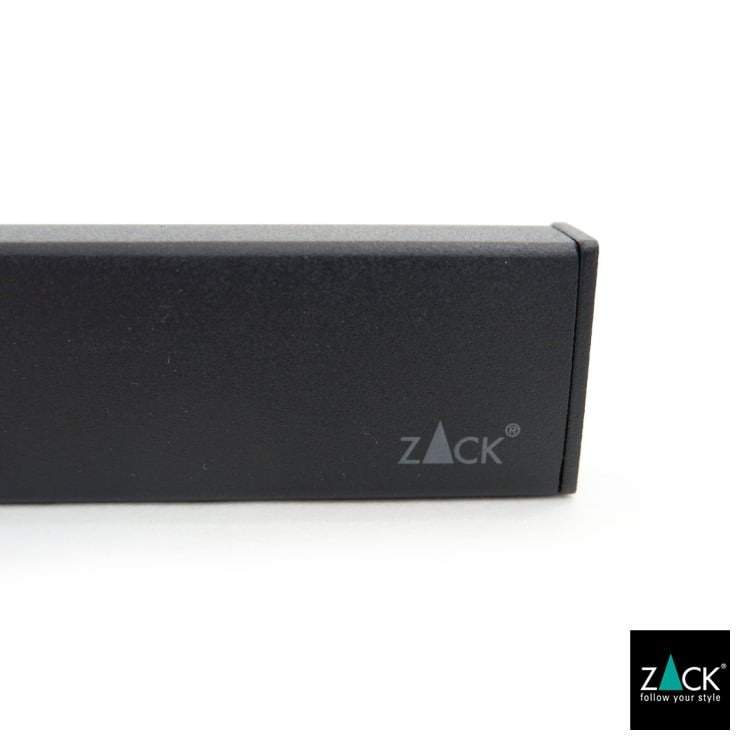 ZACK 40581 LINEA ドイツZACK社製モダンデザインのスペアトイレットペーパーホルダー 予備ロール マットブラック 壁付けタイプ DIY [在庫有り]