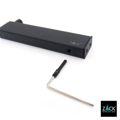 ZACK 40581 LINEA ドイツZACK社製モダンデザインのスペアトイレットペーパーホルダー 予備ロール マットブラック 壁付けタイプ DIY [在庫有り]