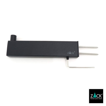 ZACK 40581 LINEA ドイツZACK社製モダンデザインのスペアトイレットペーパーホルダー 予備ロール マットブラック 壁付けタイプ DIY [在庫有り]