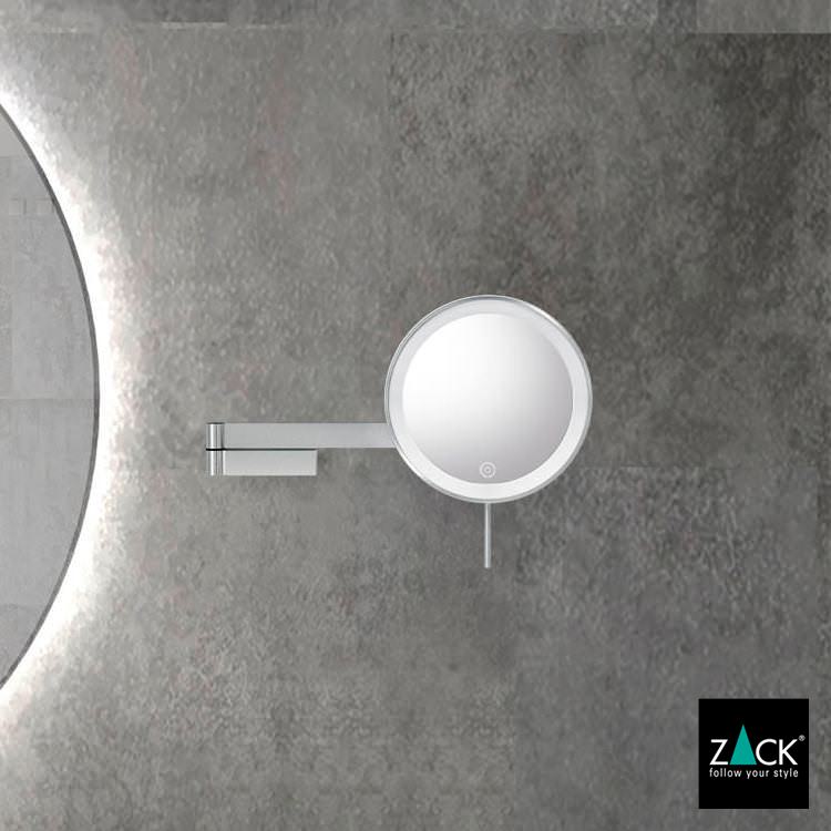 ZACK 40582 LINEA ドイツZACK社製モダンデザインのLED メイクアップミラー(X5倍) HL [お取寄せ]