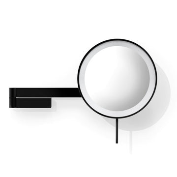 ZACK 40583 LINEA ドイツZACK社製モダンデザインのLED メイクアップミラー(X5倍) マットブラック [お取寄せ]