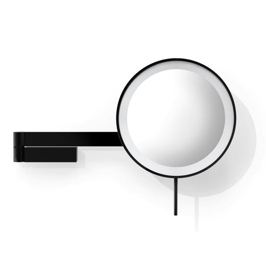 ZACK 40583 LINEA ドイツZACK社製モダンデザインのLED メイクアップミラー(X5倍) マットブラック [お取寄せ]