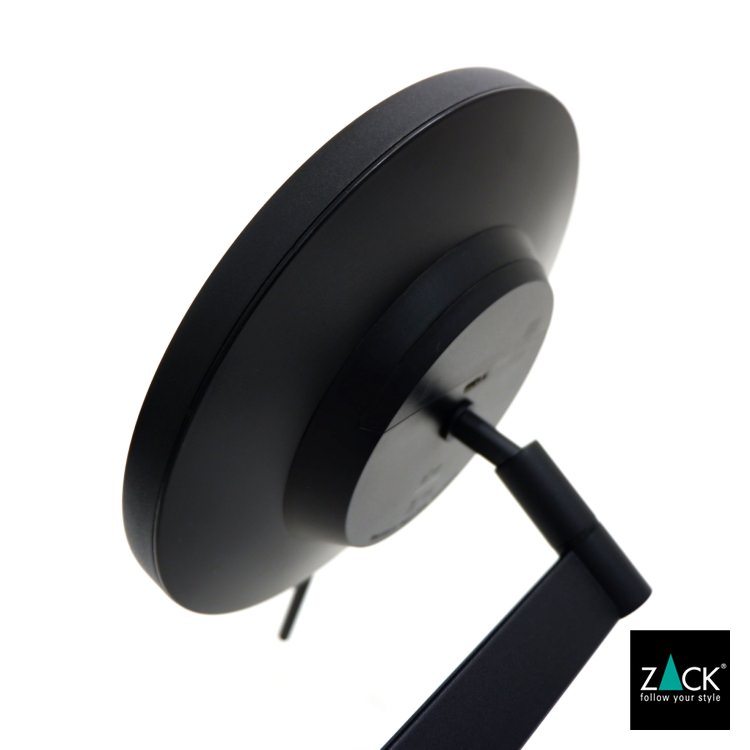 ZACK 40583 LINEA ドイツZACK社製モダンデザインのLED メイクアップミラー(X5倍) マットブラック [お取寄せ]