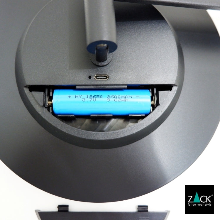 ZACK 40583 LINEA ドイツZACK社製モダンデザインのLED メイクアップミラー(X5倍) マットブラック [お取寄せ]