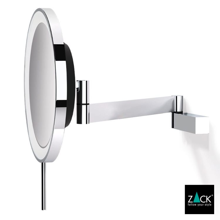 ZACK 40584 LINEA ドイツZACK社製モダンデザインのLED メイクアップミラー(X5倍) 壁付けタイプ DIY MP [お取寄せ]