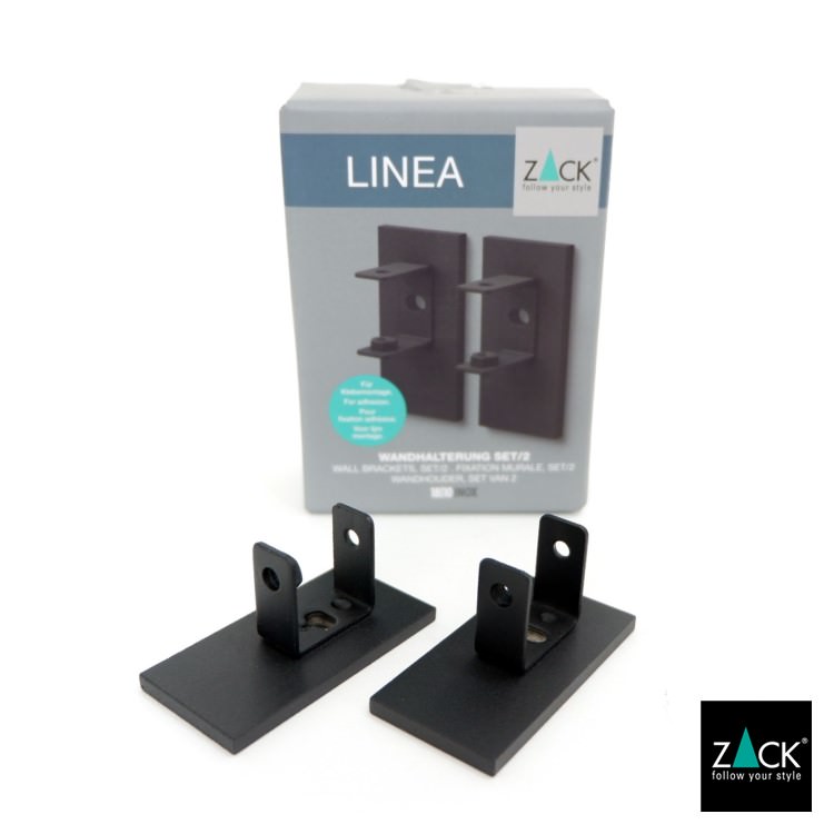 ZACK 40585 LINEA LINEA接着用ブラケット マットブラック [パーツ] [在庫有り]