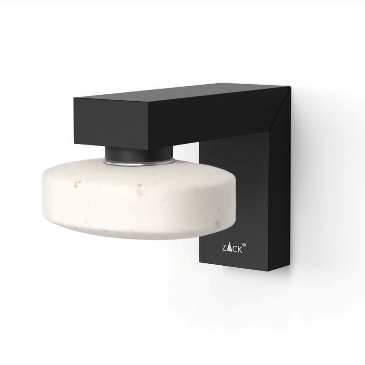 ZACK 40586 LINEA ドイツZACK社製モダンデザインのマグネット付きソープホルダー マットブラック [お取寄せ]