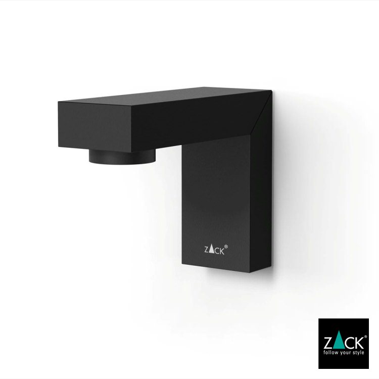 ZACK 40586 LINEA ドイツZACK社製モダンデザインのマグネット付きソープホルダー マットブラック [お取寄せ]