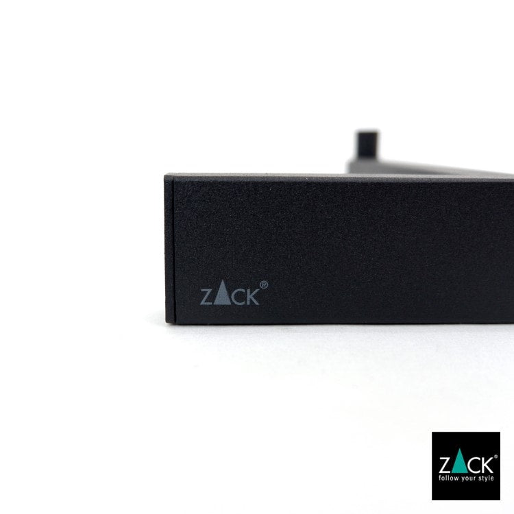 ZACK 40590 LINEA ドイツZACK社製モダンデザインのトイレットペーパーホルダー マットブラック 壁付けタイプ DIY [在庫有り]