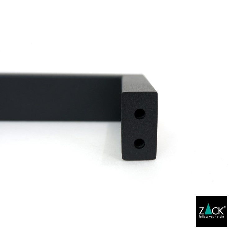 ZACK 40590 LINEA ドイツZACK社製モダンデザインのトイレットペーパーホルダー マットブラック 壁付けタイプ DIY [在庫有り]