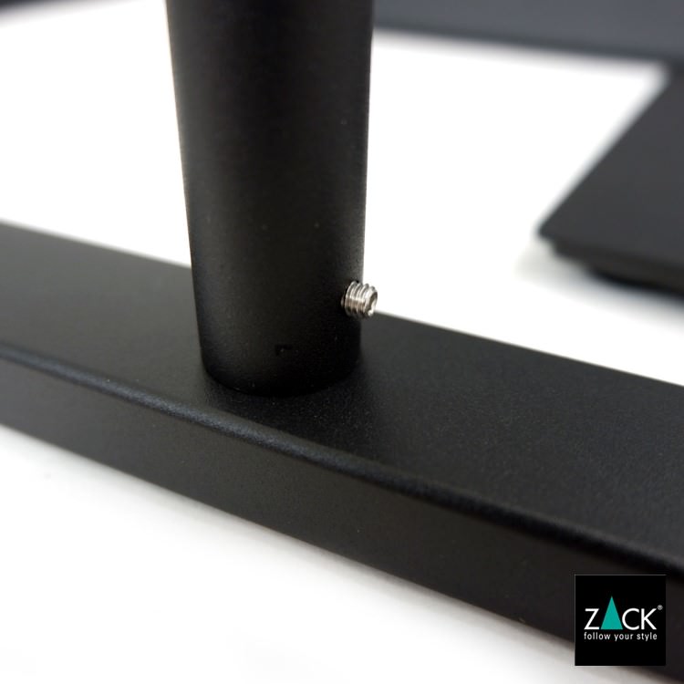 ZACK 40593 LINEA ドイツZACK社製モダンデザインのタオルスタンド マットブラック [在庫有り]