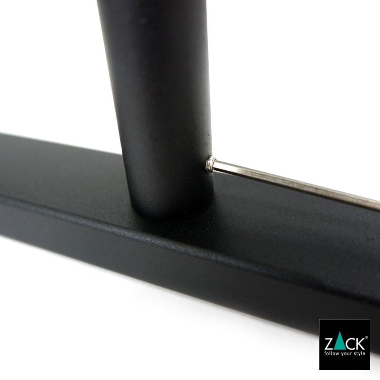 ZACK 40593 LINEA ドイツZACK社製モダンデザインのタオルスタンド マットブラック [在庫有り]