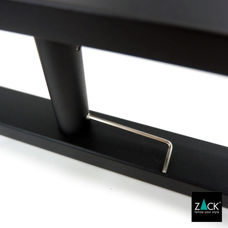 ZACK 40593 LINEA ドイツZACK社製モダンデザインのタオルスタンド マットブラック [在庫有り]