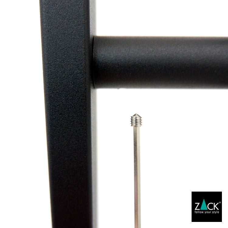 ZACK 40593 LINEA ドイツZACK社製モダンデザインのタオルスタンド マットブラック [在庫有り]