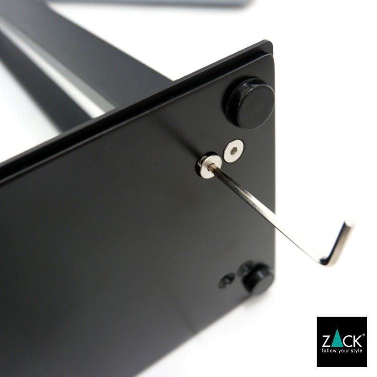ZACK 40593 LINEA ドイツZACK社製モダンデザインのタオルスタンド マットブラック [在庫有り]