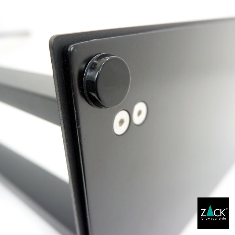 ZACK 40593 LINEA ドイツZACK社製モダンデザインのタオルスタンド マットブラック [在庫有り]