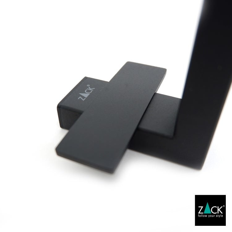 ZACK 40598 LINEA ドイツZACK社製モダンデザインのタオルホルダー マットブラック 壁付けタイプ DIY [在庫有り]