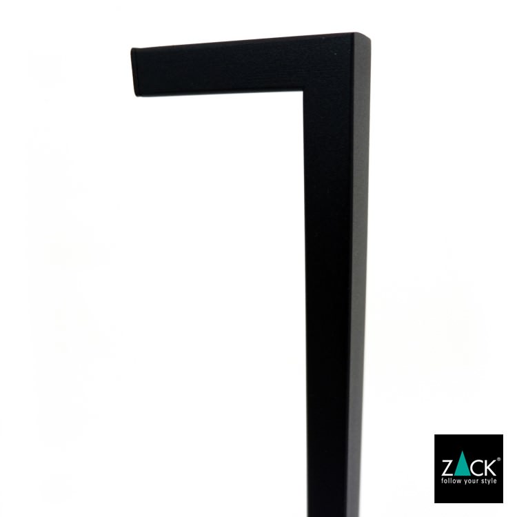 ZACK 40598 LINEA ドイツZACK社製モダンデザインのタオルホルダー マットブラック 壁付けタイプ DIY [在庫有り]