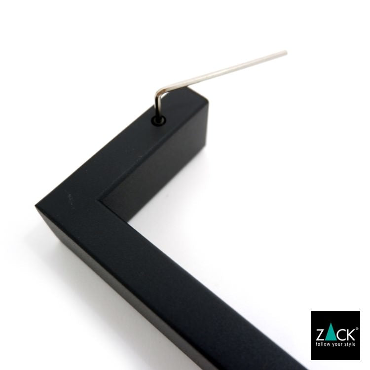ZACK 40598 LINEA ドイツZACK社製モダンデザインのタオルホルダー マットブラック 壁付けタイプ DIY [在庫有り]