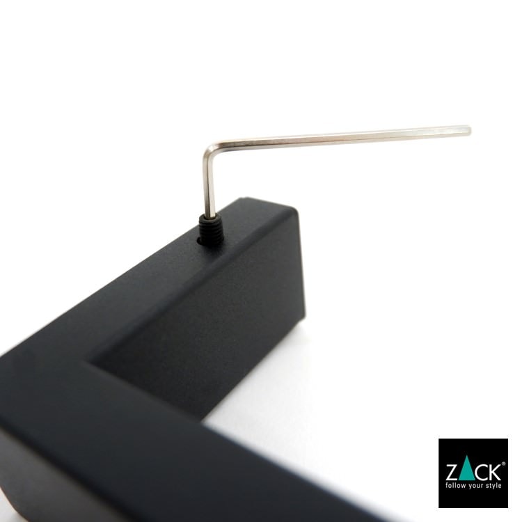 ZACK 40598 LINEA ドイツZACK社製モダンデザインのタオルホルダー マットブラック 壁付けタイプ DIY [在庫有り]