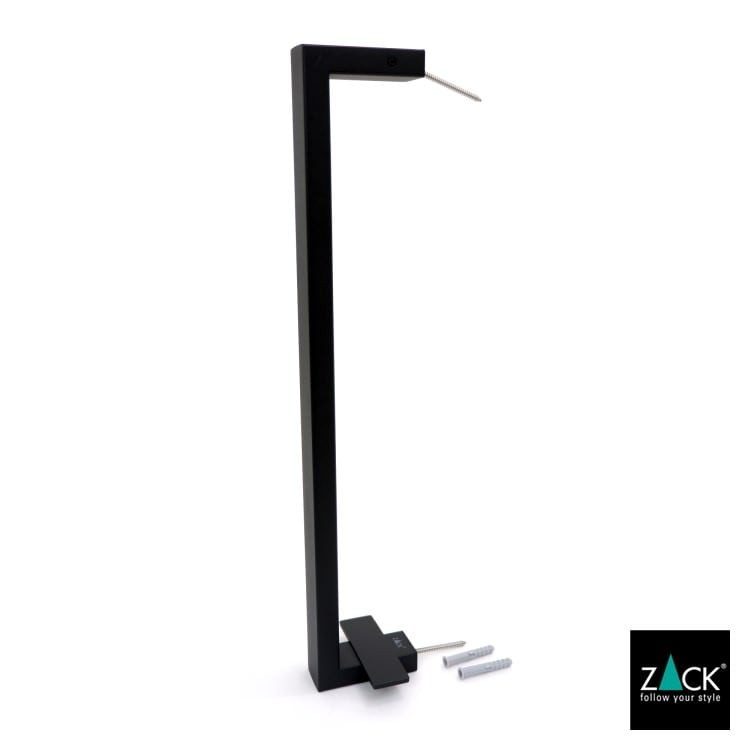 ZACK 40598 LINEA ドイツZACK社製モダンデザインのタオルホルダー マットブラック 壁付けタイプ DIY [在庫有り]