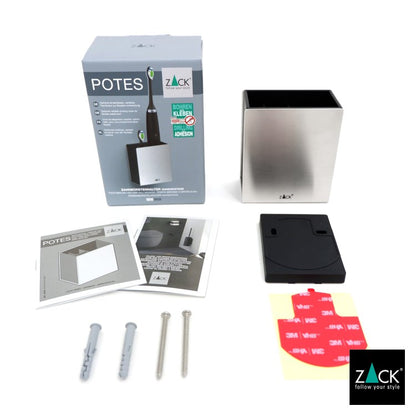 ZACK 40606 POTES ドイツZACK社製モダンデザインの歯ブラシホルダー HL [お取寄せ]