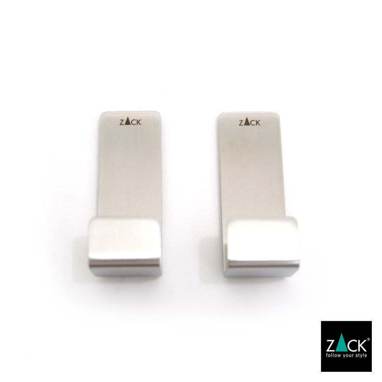 ZACK 40608 POTES ドイツZACK社製モダンデザインのタオルフックS 2個入 HL [在庫有り]