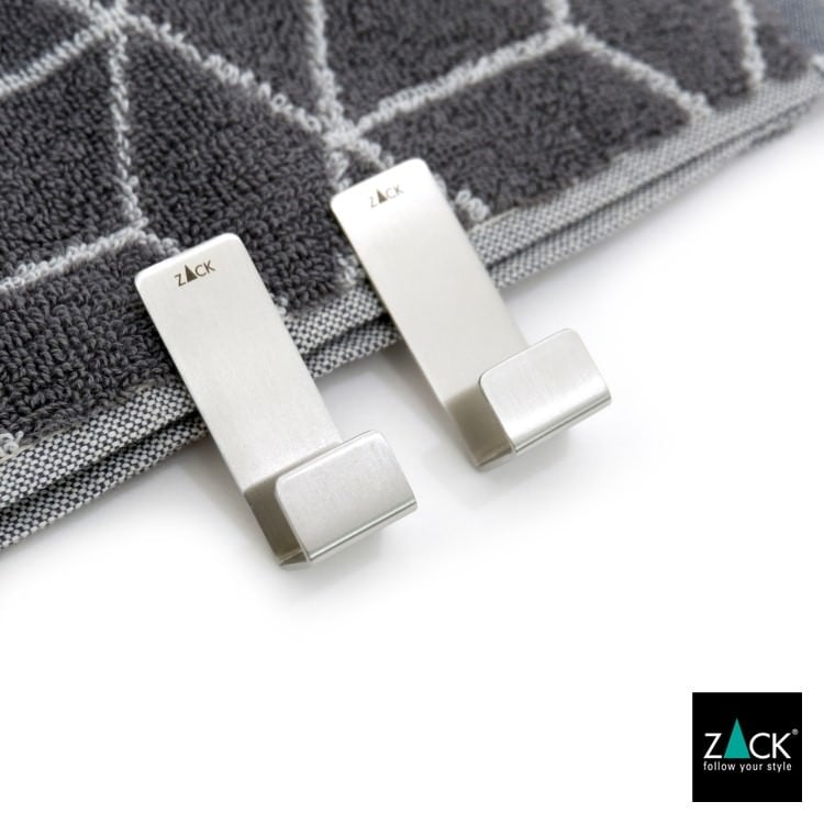 ZACK 40608 POTES ドイツZACK社製モダンデザインのタオルフックS 2個入 HL [在庫有り]