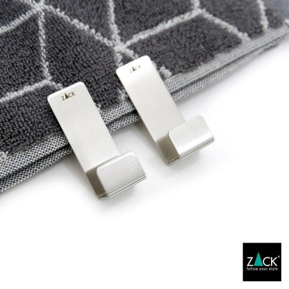ZACK 40608 POTES ドイツZACK社製モダンデザインのタオルフックS 2個入 HL [在庫有り]