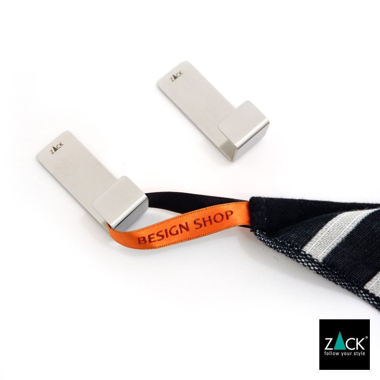 ZACK 40608 POTES ドイツZACK社製モダンデザインのタオルフックS 2個入 HL [在庫有り]