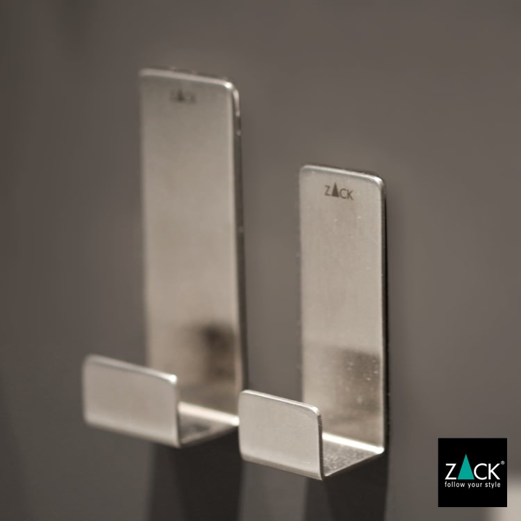 ZACK 40608 POTES ドイツZACK社製モダンデザインのタオルフックS 2個入 HL [在庫有り]