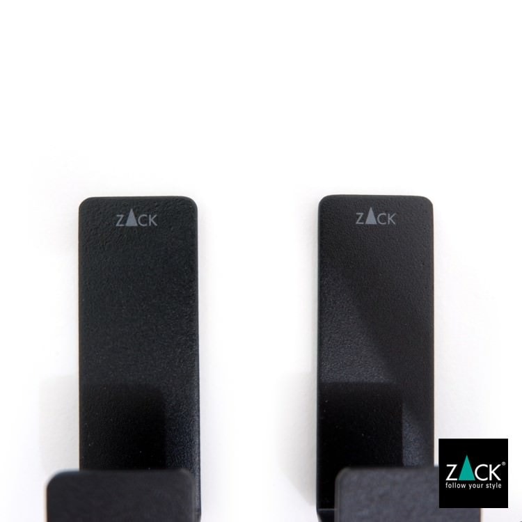 ZACK 40609 POTES ドイツZACK社製モダンデザインのタオルフックS 2個入 マットブラック [在庫有り]
