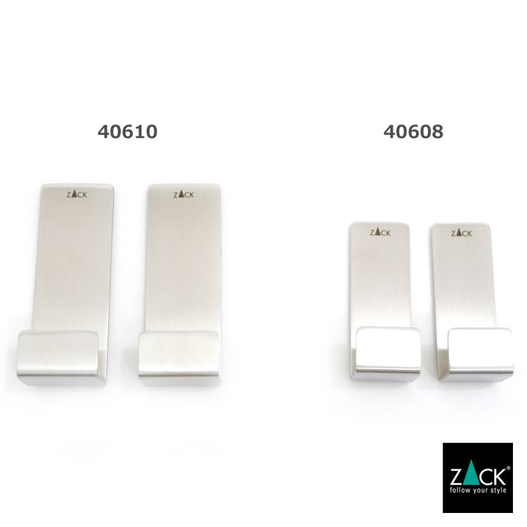 ZACK 40610 POTES ドイツZACK社製モダンデザインのタオルフックL 2個入 HL [在庫有り]