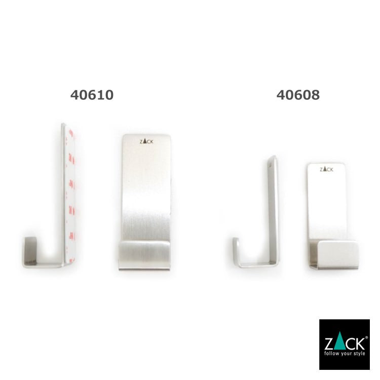 ZACK 40610 POTES ドイツZACK社製モダンデザインのタオルフックL 2個入 HL [在庫有り]